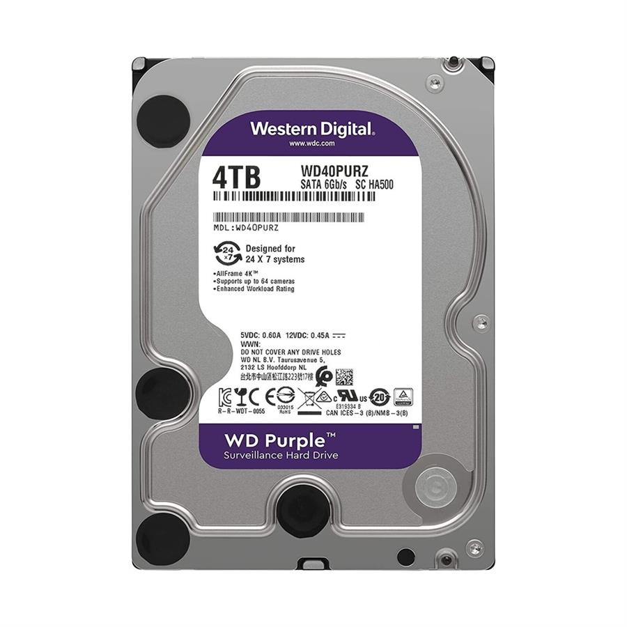 Disco Duro HDD 4TB WD PURPLE 3.5 SATA CCTV