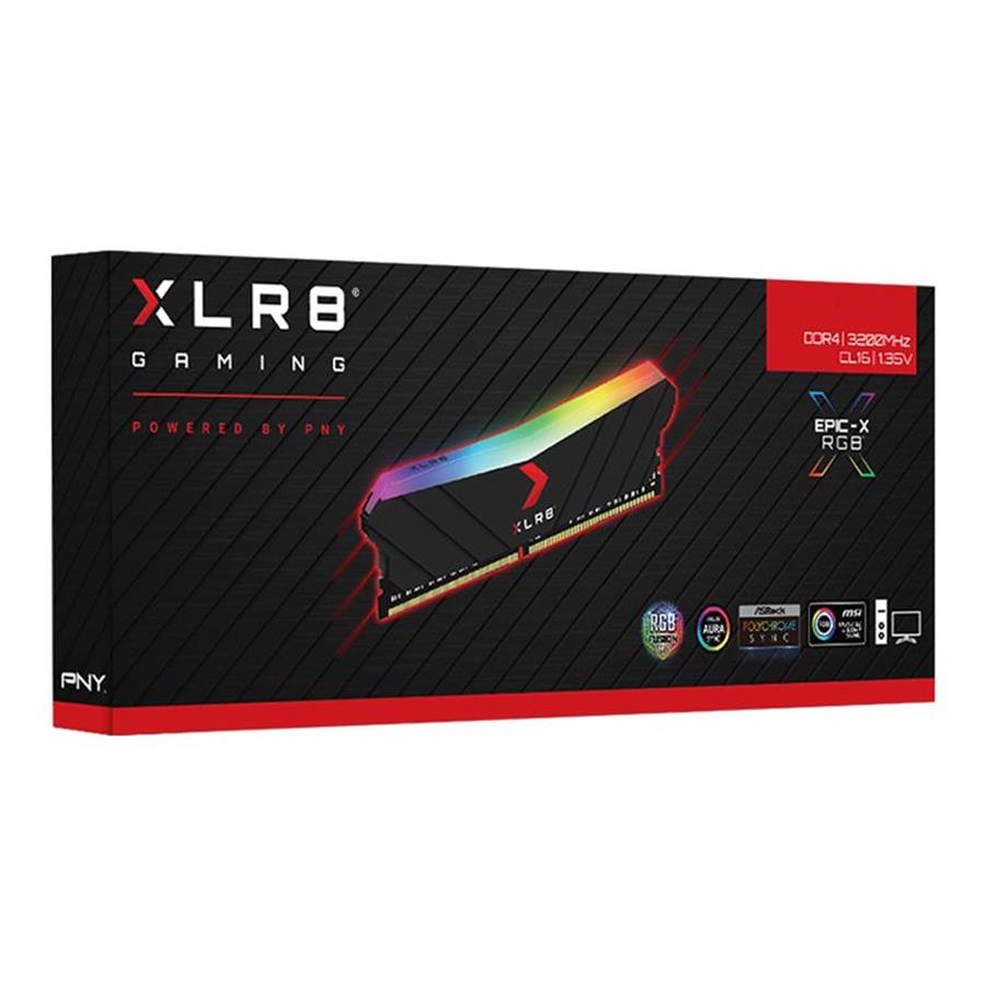 Memoria RAM DDR4 8 GB 3200MHZ PNY GAMING RETAIL XLR8 RGB