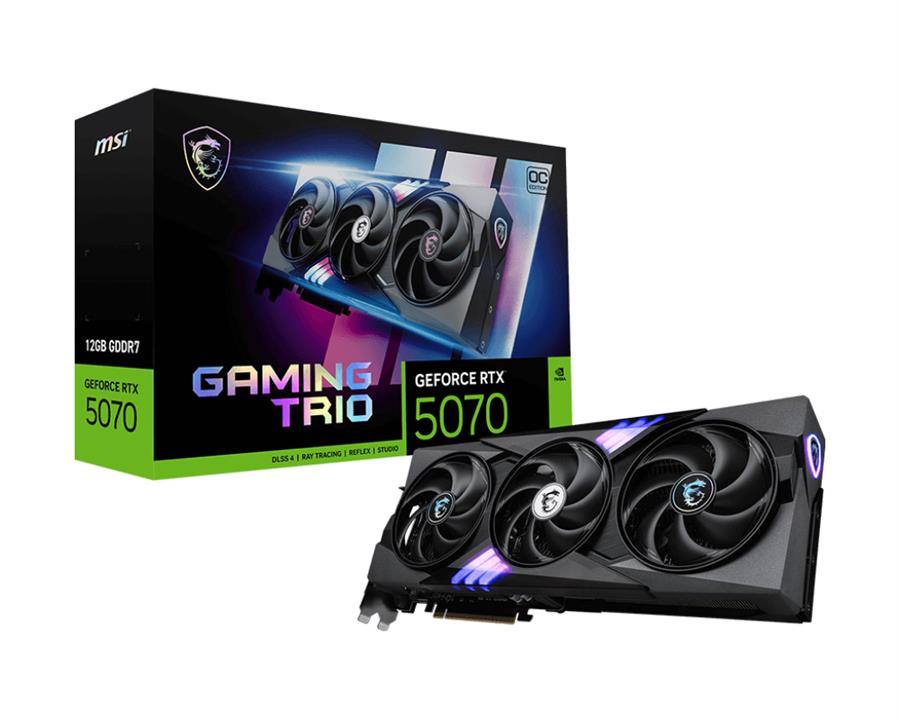Placa de Video MSI GeForce RTX 5070 12G GAMING TRIO OC
