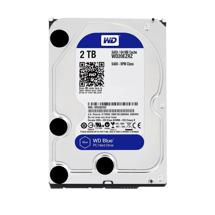 Disco Duro HDD 2TB WD BLUE 3.5 SATA 5400 64MB