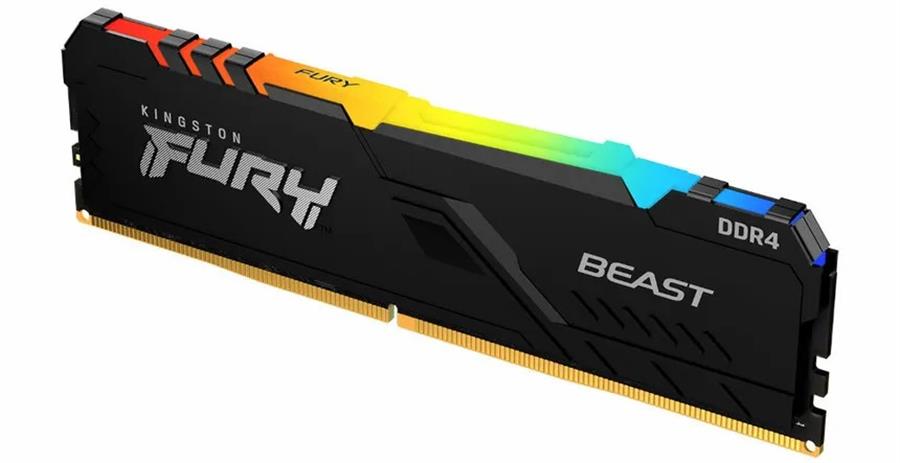 Memoria RAM DDR4 8GB KINGSTON 3600MHZ CL17 FURY BEAST RGB